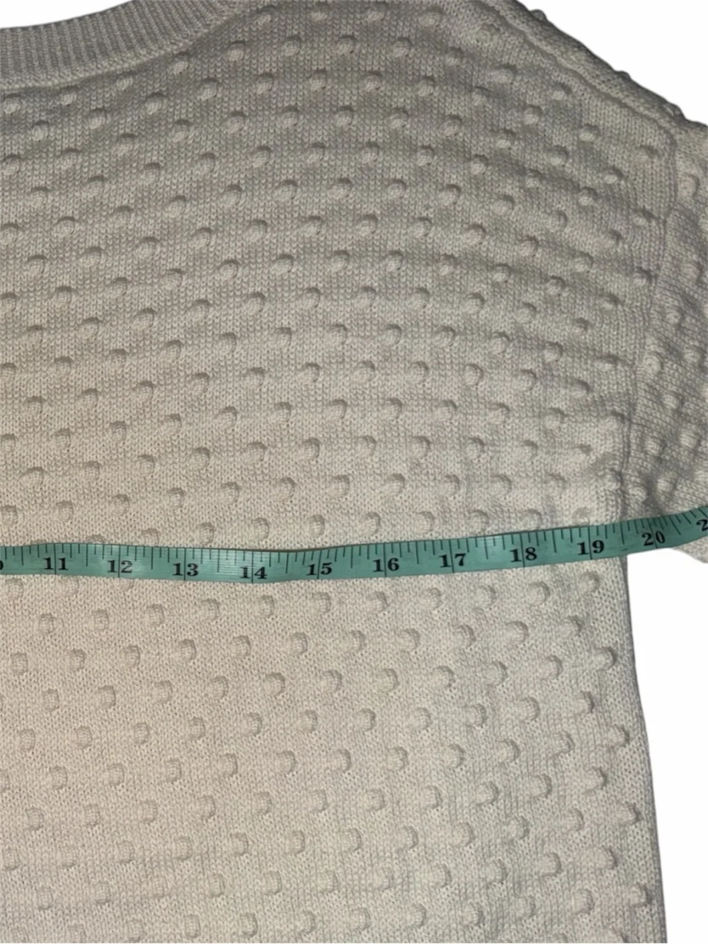 Banana Republic Size Large Oversized Popcorn Knit Cocoon Sweater in Ivory